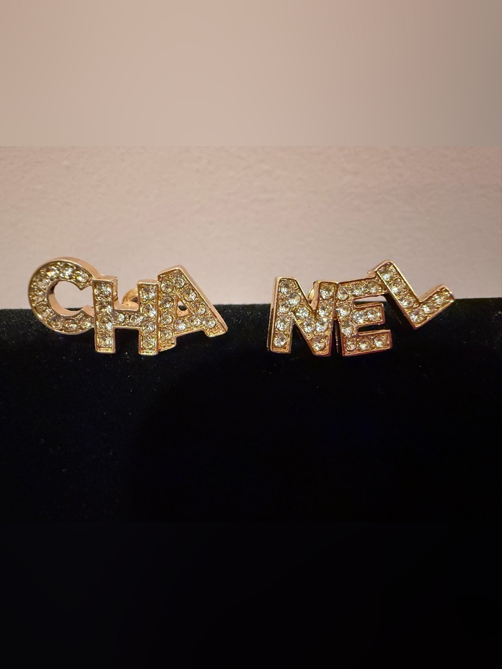 Gold rhinestone Earrings